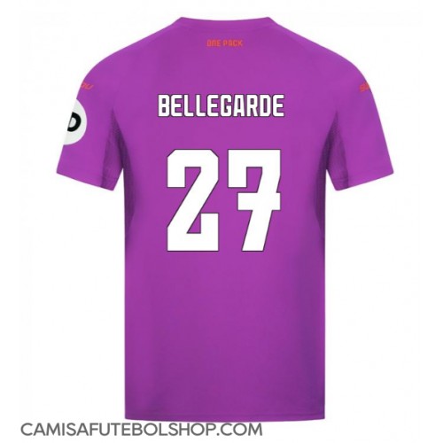 Camisa de time de futebol Wolves Jean-Ricner Bellegarde #27 Replicas 3º Equipamento 2024-25 Manga Curta